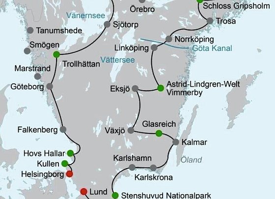 Von Küste zu Küste (ab Malmö)