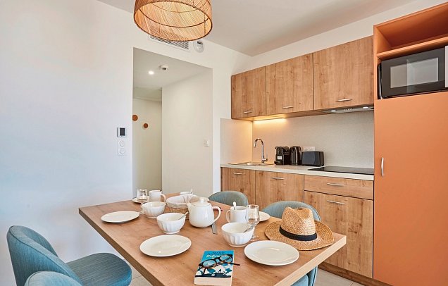 Résidence Prestige Odalys Riviera - Wohnbeispiel 2-Zimmer Appartement (Zimmercodierung CB1)