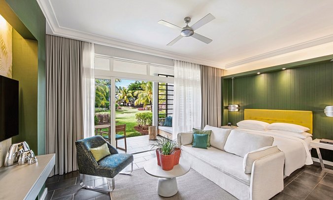Long Beach Mauritius - Wohnbeispiel Junior Suite (Zimmercodierungen JB1, JBO, JM1, JC1, JB8, JH1, JCO, JO8, JHO, JCD, JI8 & JH4)