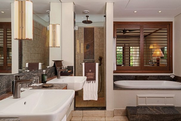 Heritage Awali Golf & Spa Resort - Badezimmer Deluxe Garden View (Zimmercodierung UDG)