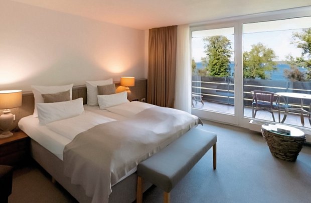 Marina Bernried - Wohnbeispiel Doppelzimmer See Komfort (Zimmercodierung DF2)