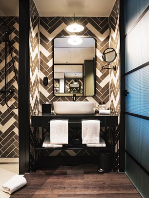 AMERON München Motorworld - Beispiel Bad Doppelzimmer (Zimmercodierung DB1)