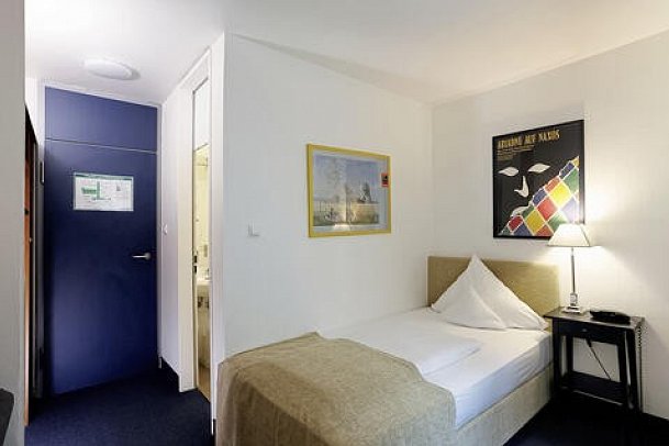 Hotel Nymphenburg - Wohnbeispiel Einzelzimmer Standard (Zimmercodierung EG1)