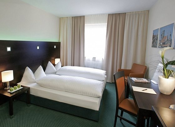 Flemings Hotel München-Schwabing - Wohnbeispiel Doppelzimmer Komfort (Zimmercodierung DF1)