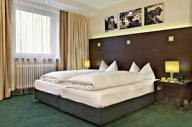 Flemings Hotel München-Schwabing - Wohnbeispiel Doppelzimmer Komfort (Zimmercodierung DF1)