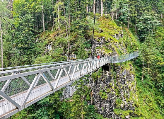 Rund um die Zugspitze - Hängebrücke Geisterklamm