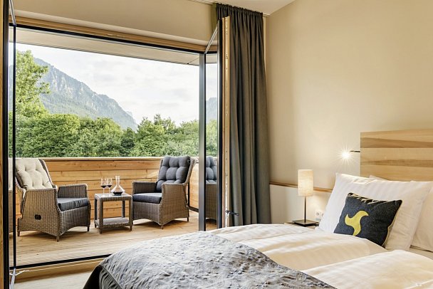 Klosterhof - Alpine Hideaway & Spa - Wohnbeispiel Panoramazimmer (Zimmercodierung DB2)