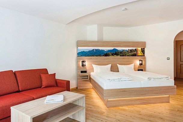 Ringhotel Nebelhornblick - Wohnbeispiel Doppelzimmer Standard (Zimmercodierungen DG1, EG1 & DC2)