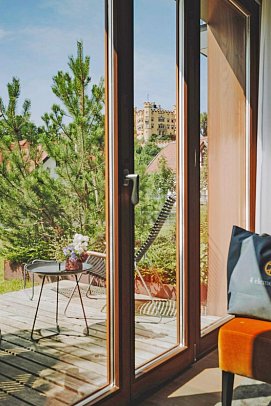 AMERON Neuschwanstein Alpsee Resort & Spa - Wohnbeispiel Doppelzimmer Deluxe Balkon oder Terrasse (Zimmercodierung DD1)