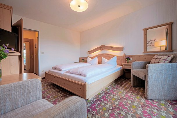 Hotel Bannwaldsee - Wohnbeispiel DZ Bannwaldsee Haupthaus (Zimmercodierungen DB1, TB1 & DC1)