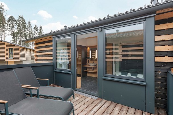 Center Parcs Park Allgäu - Wohnbeispiel Haus Exclusive (Zimmercodierungen BD3, BD4, BT1 & BT2)