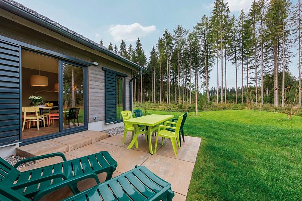 Center Parcs Park Allgäu - Wohnbeispiel Haus Comfort (Zimmercodierungen BF1, BF2, BB1 & BB2)