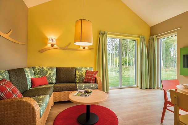 Center Parcs Park Allgäu - Wohnbeispiel Haus Comfort (Zimmercodierungen BF1, BF2, BB1 & BB2)