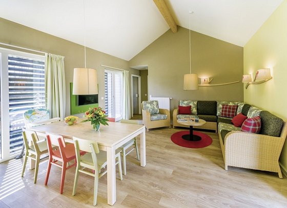 Center Parcs Park Allgäu - Wohnbeispiel Haus Comfort (Zimmercodierungen BF1, BF2, BB1 & BB2)