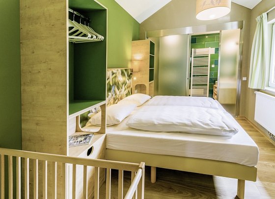 Center Parcs Park Allgäu - Wohnbeispiel Haus Comfort (Zimmercodierungen BF1, BF2, BB1 & BB2)
