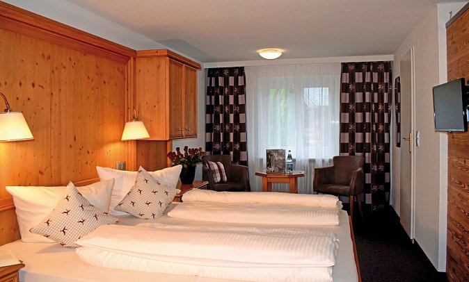Hotel Sonnenbichl am Rotfischbach - Wohnbeispiel Doppelzimmer Standard (Zimmercodierung DG1)