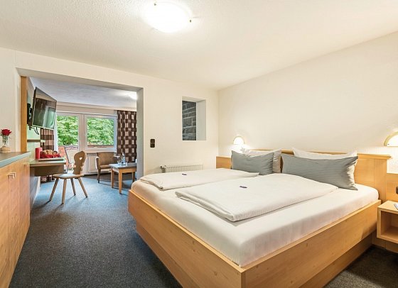 Sonnenbichl Hotel am Rotfischbach - Wohnbeispiel Doppelzimmer Komfort Südbalkon (Zimmercodierung DF1)