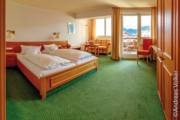 Hotel Filser - Wohnbeispiel Doppelzimmer Komfort (Zimmercodierung DF1)