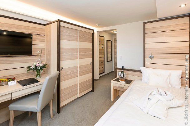 Hotel Filser - Wohnbeispiel Einzelzimmer Komfort (Zimmercodierung EF1)