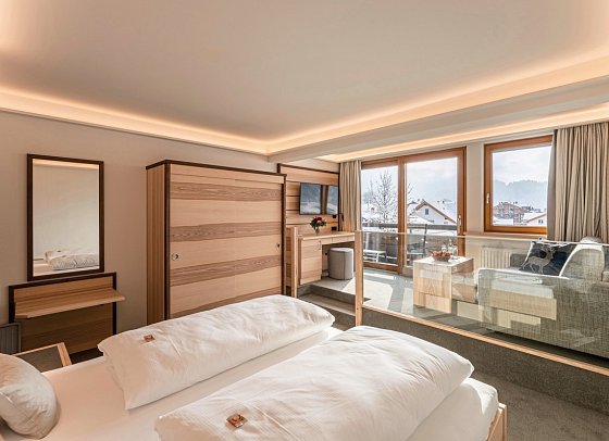 Hotel Filser - Wohnbeispiel Doppelzimmer Komfort (Zimmercodierung DF1)