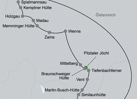 Alpenüberquerung - am E5 von Oberstdorf nach Meran für Solo-Reisende
