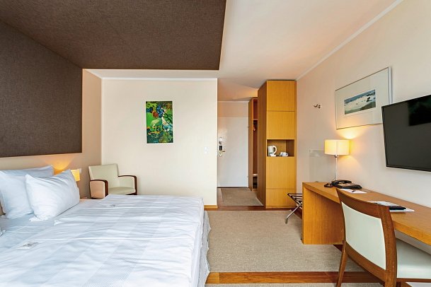 Seehotel Leoni - Wohnbeispiel Doppelzimmer zur Landseite (Zimmercodierung DB1)