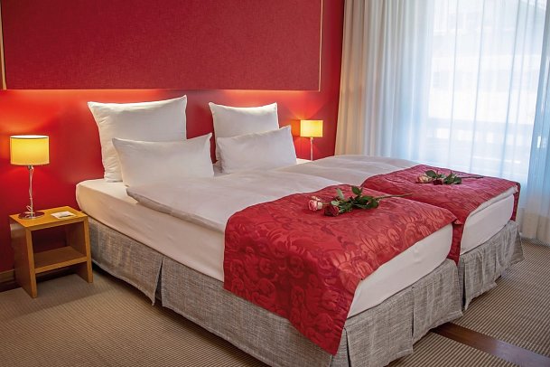 Seehotel Leoni - Wohnbeispiel Doppelzimmer zur Landseite (Zimmercodierung DB1)