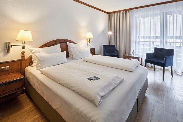 Riessersee Hotel - Wohnbeispiel Doppelzimmer Balkon (Zimmercodierungen DB1 & DC1)