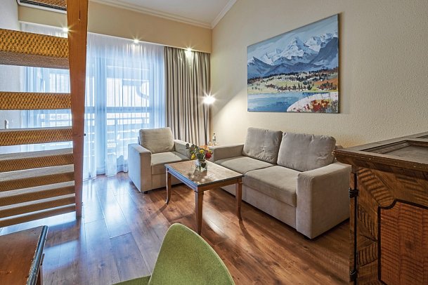 Riessersee Hotel - Wohnbeispiel Maisonette Zimmer (Zimmercodierung MB1)