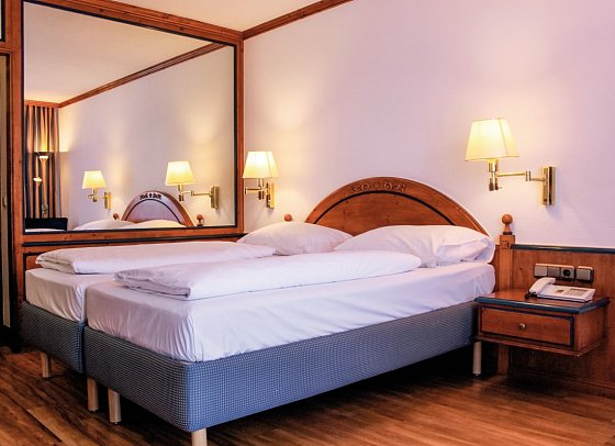 Riessersee Hotel - Wohnbeispiel Doppelzimmer Balkon (Zimmercodierungen DB1, DC1 & DC2)