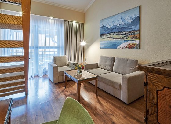 Riessersee Hotel - Wohnbeispiel Maisonette Zimmer (Zimmercodierung MB1)