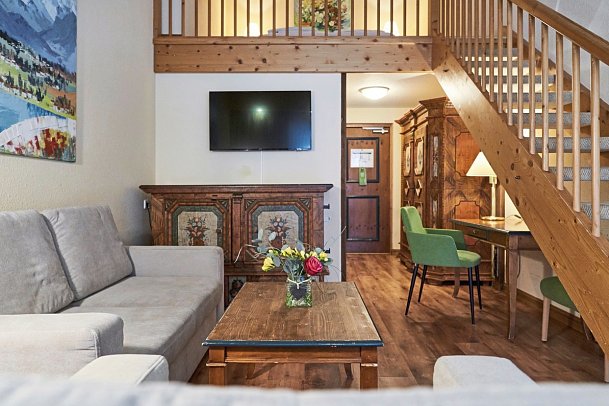 Riessersee Hotel - Wohnbeispiel Maisonette Zimmer (Zimmercodierung MB1)