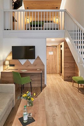 Riessersee Hotel - Wohnbeispiel Maisonette Alpine Zimmer (Zimmercodierung MB2)