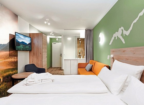 aja Ruhpolding - Wohnbeispiel Doppelzimmer (Zimmercodierungen D1B, DB4 & DB1)
