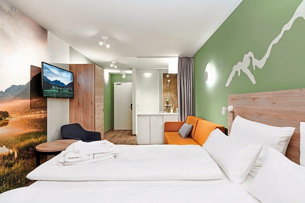 aja Ruhpolding - Wohnbeispiel Doppelzimmer (Zimmercodierungen D1B, DB4 & DB1)