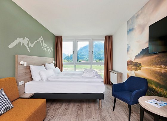 aja Ruhpolding - Wohnbeispiel Doppelzimmer Bergblick (Zimmercodierungen D1B & DB1)