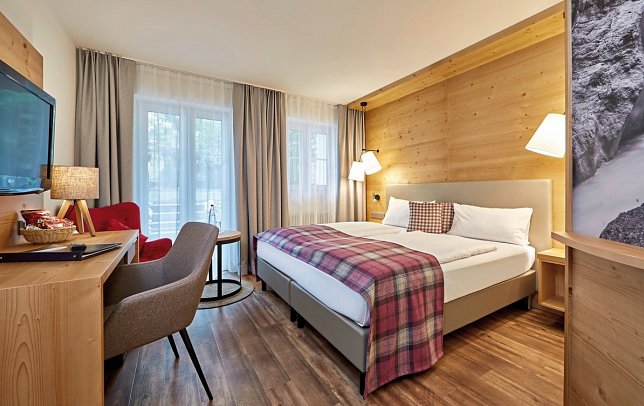 Berghotel Hammersbach - Wohnbeispiel Doppelzimmer Economy (Zimmercodierung D1V)
