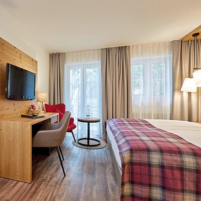 Berghotel Hammersbach - Wohnbeispiel Doppelzimmer Economy (Zimmercodierung D1V)