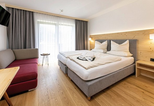 Sporthotel Wilder Kaiser - Wohnbeispiel Doppelzimmer Standard (Zimmercodierungen DG1, DC1 & FV1)