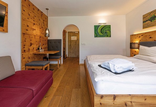 Sporthotel Wilder Kaiser - Wohnbeispiel Doppelzimmer Standard (Zimmercodierungen DG1, DC1 & FV1)