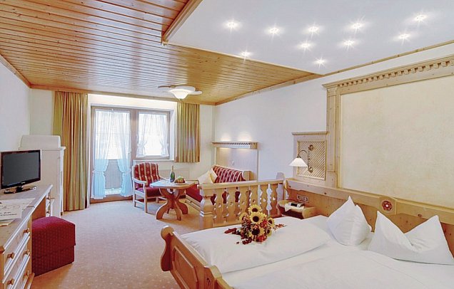 Hotel Bergheimat - Wohnbeispiel Doppelzimmer Komfort (Zimmercodierung DF1)