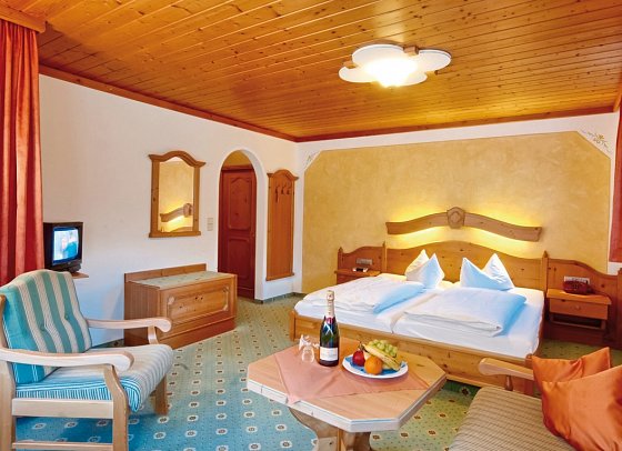 Hotel Bergheimat - Wohnbeispiel Doppelzimmer Komfort (Zimmercodierung DF1)