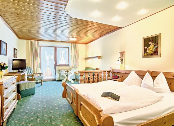 Hotel Bergheimat - Wohnbeispiel Doppelzimmer Komfort (Zimmercodierung DF1)