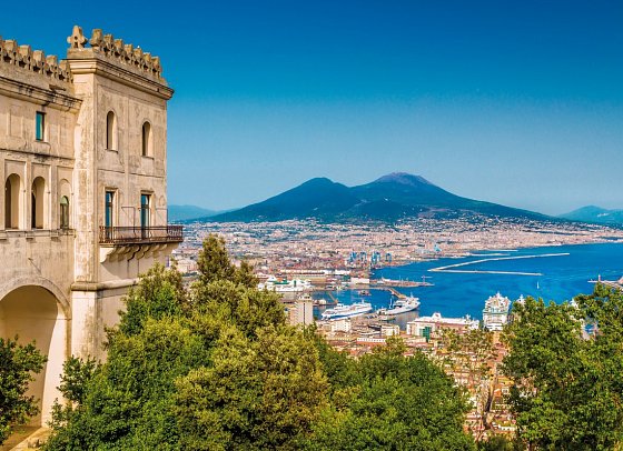 Facettenreiches Italien - Amalfi, Apulien & Kalabrien - Neapel, Blick auf den Vesuv