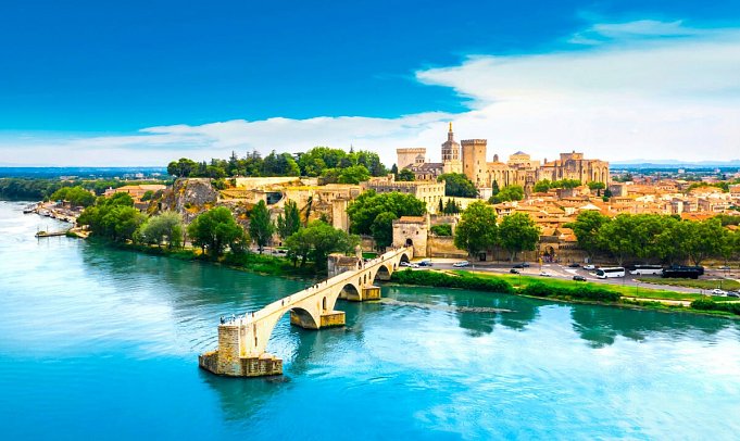 Die schönsten Seiten Südfrankreichs - Provence & Côte d´Azur - Saint Benezet Brücke, Avignon