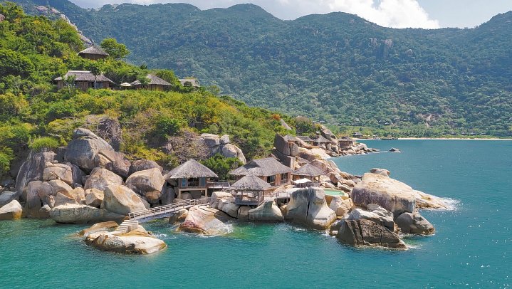 Six Senses Ninh Van Bay - Wohnbeispiel The Rock Retreat 3 Bedroom (Zimmercodierung V3O)