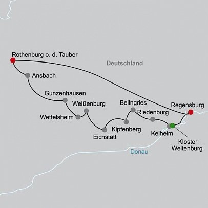Altmühltal-Radtour klassisch