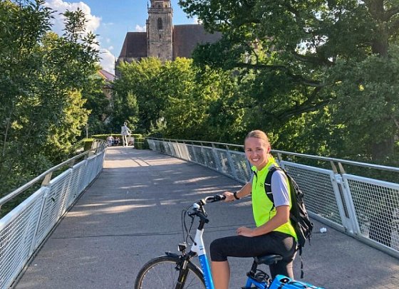 Altmühltal-Radtour klassisch - Radbrücke bei Ansbach
