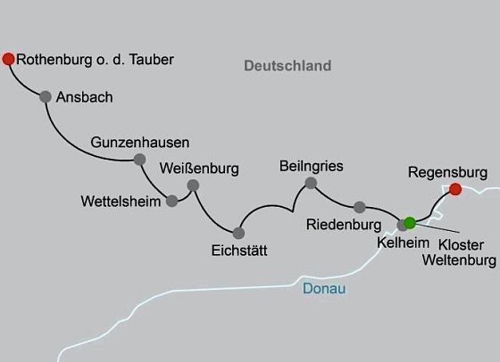 Altmühltal-Radtour klassisch