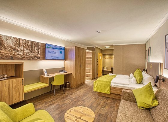 Hotel Gut Schmelmerhof - Wohnbeispiel Doppelzimmer Komfort Loderwinkl (Zimmercodierung DF2)